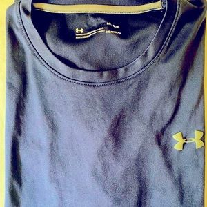 Men’s 🔥 Under Armor 🔥 Shirt “ Heat Gear” Technology! Color: Blue / Size: Large